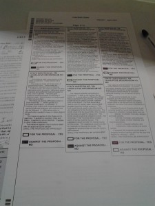 My Ballot, Back Page
