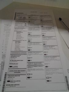 My Ballot, Front Page
